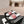mule sandal striped red white canvas calfskin