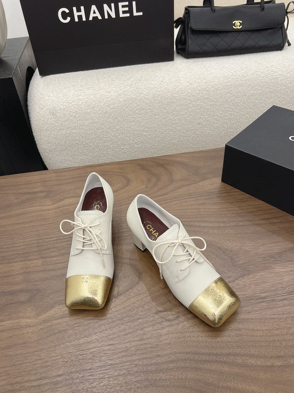 CC 26s Loafer 5cm White Gold Leather 910476