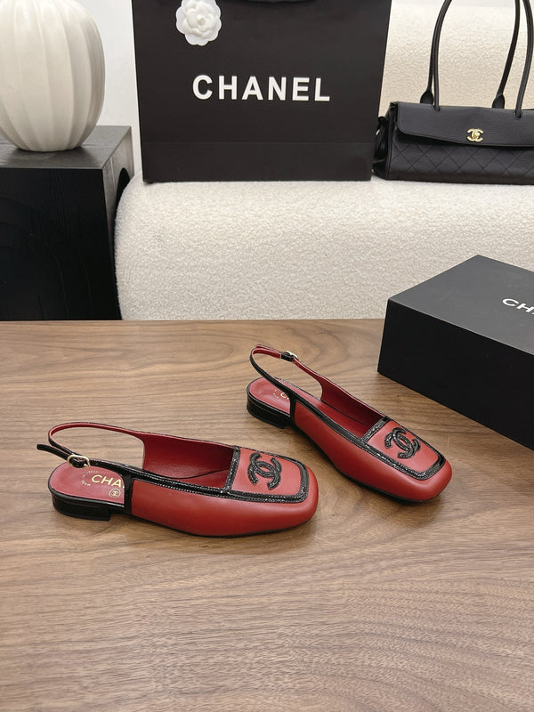 CC 26s Slingback Black Burgundy Lambskin Patent Leather 915320