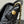 CC Mini Flap Bag with Top Handle Black Crocodile Embossed Calfskin