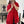 FF Jacquard 180CM Scarf Red Wool 103630