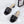 CD 26s Slippers Black Beige Cowhide 681587