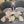 PLUSH EARMUFFS HAT IN COLORFUL WOOL AND RABBIT FUR 408171