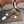 Moncler Hat Scarf Set Brown Cable Knit Fur 481808