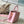 CAPUCINES EAST-WEST 33 IN BLUSH PINK CALFSKIN GOLD HARDWARE