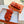 CHYPRE SANDAL IN FIRE ORANGE SUEDE