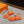 BUCKLE SANDAL BRIGHT ORANGE CALFSKIN