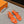 Women Roman Sandal Orange Calfskin