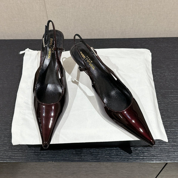SL CHERISH SLINGBACK 75 WINE CALFSKIN