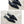 SL BABYLONE SLINGBACK FLAT BLACK SATIN CREPE