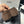 Chanel 25 Ballet Flat Black mix Brown Suede 490045