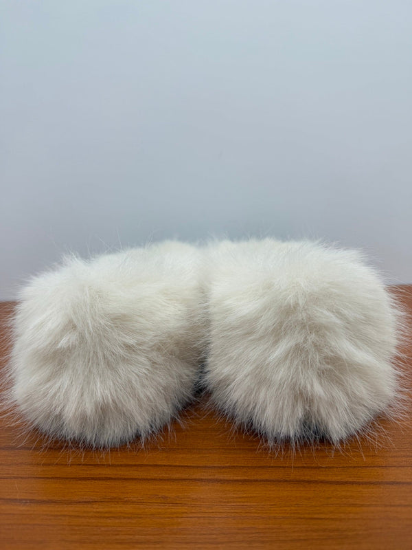 CC Coco Neige 25/26 Ballet Flats Black Suede White Furry