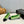 cc 25c ballet flat green tweed black grosgrain 233627