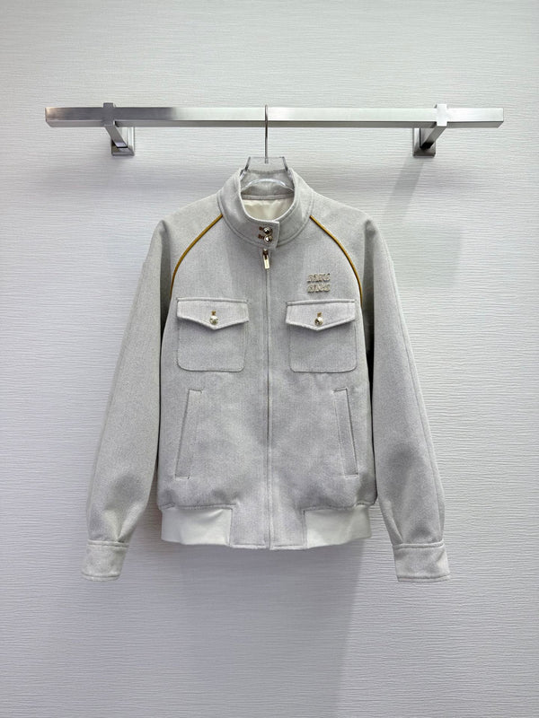 Miu Miu 25 Stand-up Collar Jacket Cotton 304185