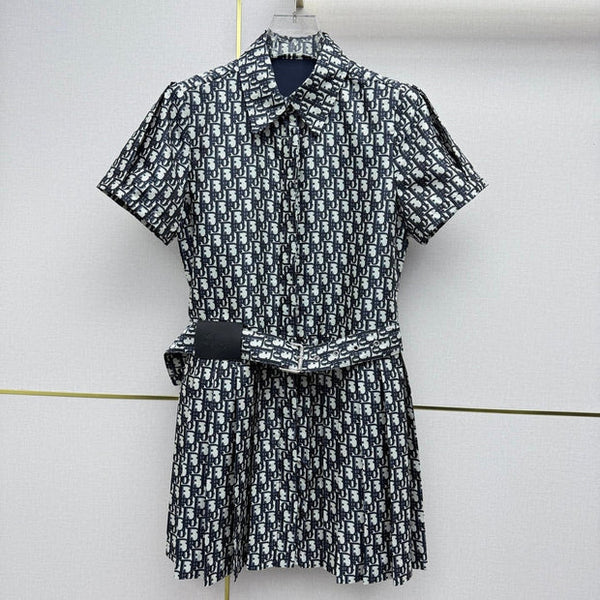 CD 2026 Shirt Dress Black Polyester 396918