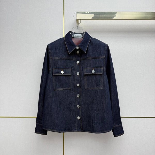 CC Fall Winter 2026 Shirt Jacket Dark Blue Denim 421786