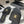 CC 25S Buckle Bag Mule Black Lace Fabric and Sheepskin 247589