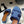 CL Marina Fringed Mule 40mm In Blue Denim 319738