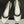 CC 25A Small Bow Ballet Flats White Mix Black Sheepskin 393966
