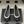 CC 25A Small Bow Ballet Flats Black Mix White Sheepskin 393967