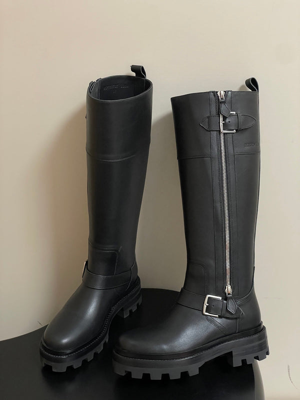 HM Jumping Boots 50mm Black Edge Lock Calfskin