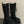 HM Lace Up Boots 25mm Belt Buckle Black Suede