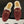 GG horsebit flat mules burgundy suede and wool 534706