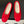 CL 26s Ballet Flats In Red Wool With Bow Style 3