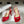 CD 26 Slingback 85 Red Beige Leather Silk Fabric 593603