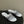 CC 26s Flat Sandals White Gray Sheepskin Rhinestones 649515