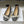 CD J'Adior Ballet Flat Grey Navy Blue Cotton 834924