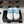 CC 26s Mules Blue White Quilted Leather Shearing 952554