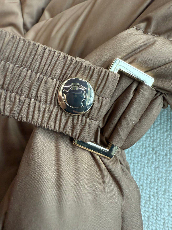 Moncler 2025 Courcelles Jacket Brown Down Polyester