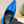 GG Women's G pointed silver-letter Logo slingbacks Azure Blue
