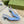 GC Horsebit Slingback Pump 50mm Blue Canvas Sheepskin 294546