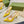 GC Horsebit Slingback Pump 100mm Yellow Canvas Sheepskin 294549