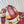 GC 25 Thong Sandal Red Canvas Sheepskin 294669