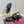 GC Horsebit Thong Sandals Black Canvas Sheepskin 294539