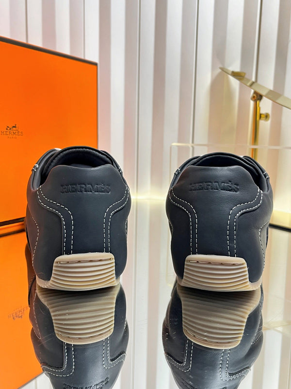 HM May Derby Shoes Black Calfskin 616146
