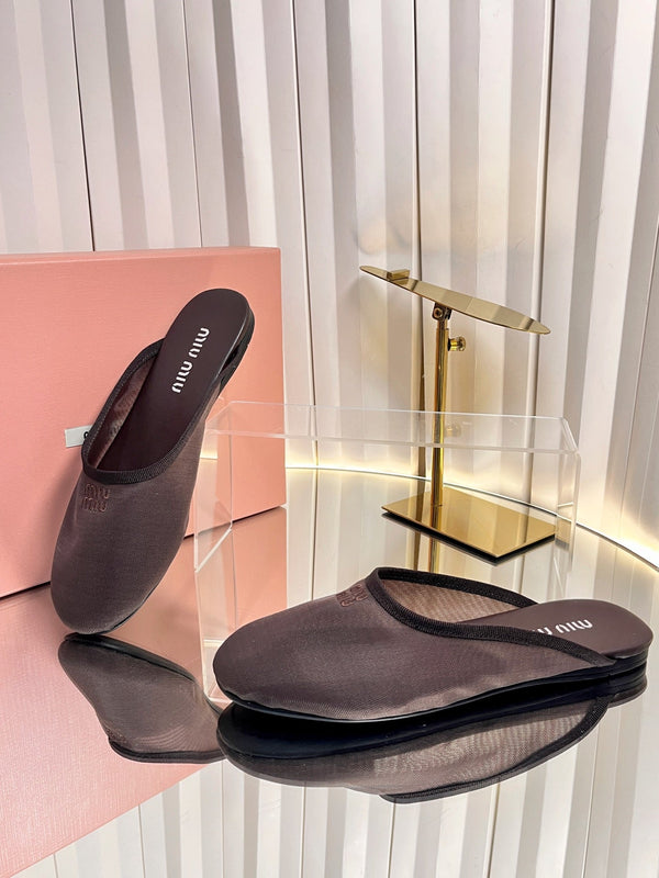 Miu Miu 2026 Flat Mule Mesh 979165