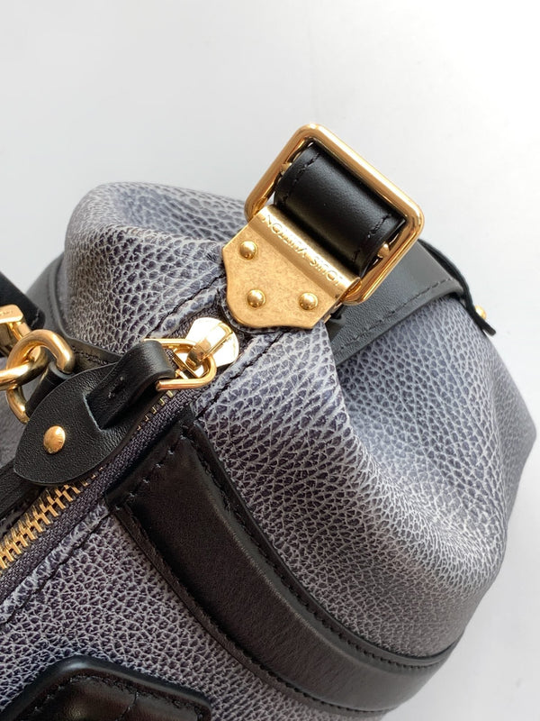 LV Nano LV Biker 38cm Black Light Gray Sheepskin & Cowhide Metal