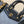 LV Nano LV Biker 23cm Black Light Gray Sheepskin & Cowhide Metal
