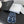 CC 26ss Slippers White Navy Blue Sheepskin Woven 670368