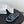 CC 26ss Slippers White Navy Blue Sheepskin Woven 670368