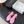 CC Strappy Sandals Pink Suede Sheepskin 670390