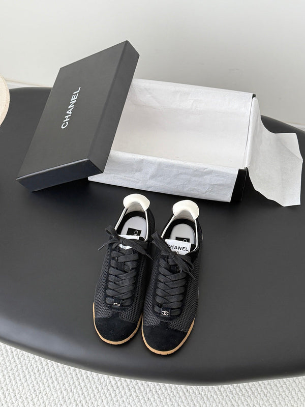 CC 26s Casual Shoes Black Brown Mesh Suede 914907