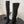 CC 26s Chunky Heel Elastic Boots 5cm Black Suede 969720