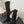 CC 26s Chunky Heel Elastic Boots 5cm Black Suede 969720