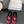 CC 26s Slip-On Mules Burgundy Black Fluffy Shearling Suede 969727