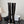 CC 26s Pearl Heel Knee High Boots Black Suede Patent Leather 127955